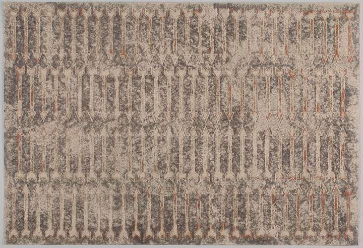 Ancient Histories #127 2014 Encaustic Monoprint on Kozo Natural 25 x 38 in. 