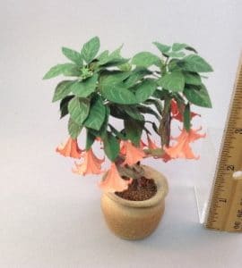 miniature paper flowers, Angels trumpet ,Mary Kinloch image 2
