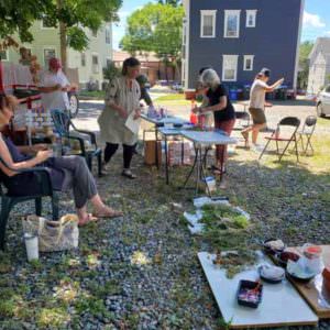 workshops, Providence, cyanotypes, solar prints, Paper Connection